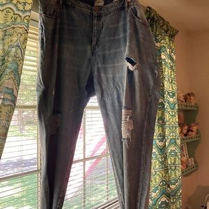 William Rast distressed boyfriend jeans